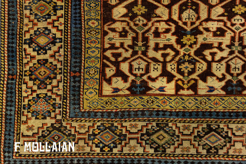 All-over Antique Caucasian Konakend Rug n °:98466135